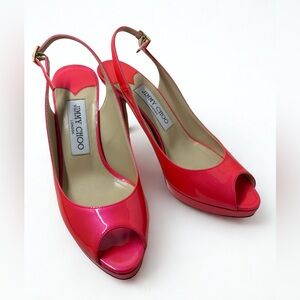 Jimmy Choo Pink Patent Leather Heels